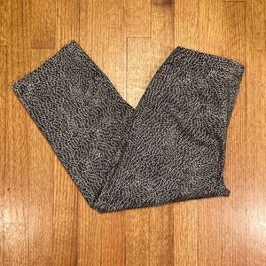 Coldwater Creek Natural Fit Black and White Cotton Pants Size 6